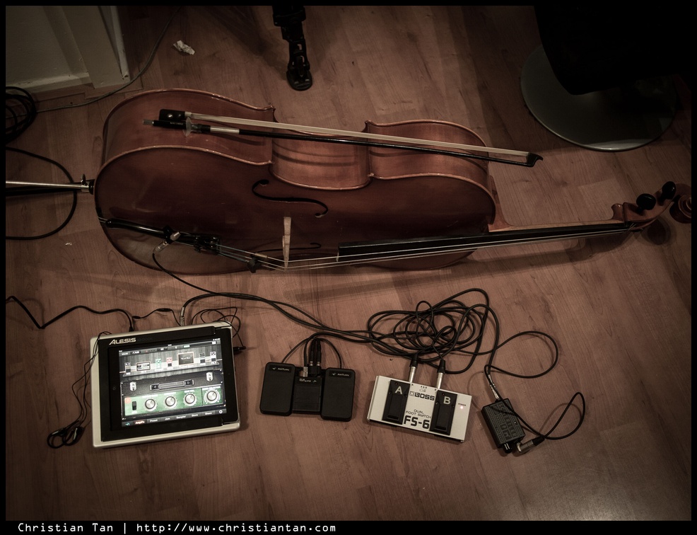 Cello live setup